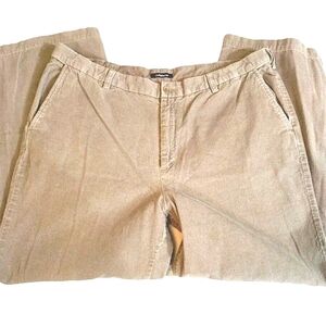 Croft & Barrow Mens Pants 42X32 Brown Straight Leg Cotton Corduroy Trouser